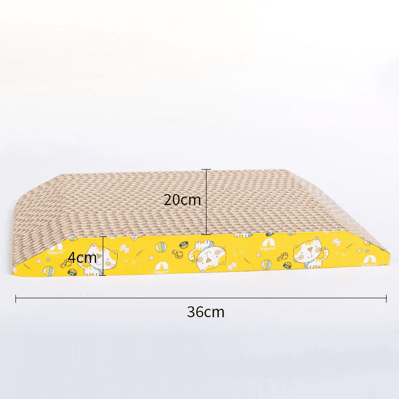 Dimensions de notre griffoir horizontal pour chat - Pente