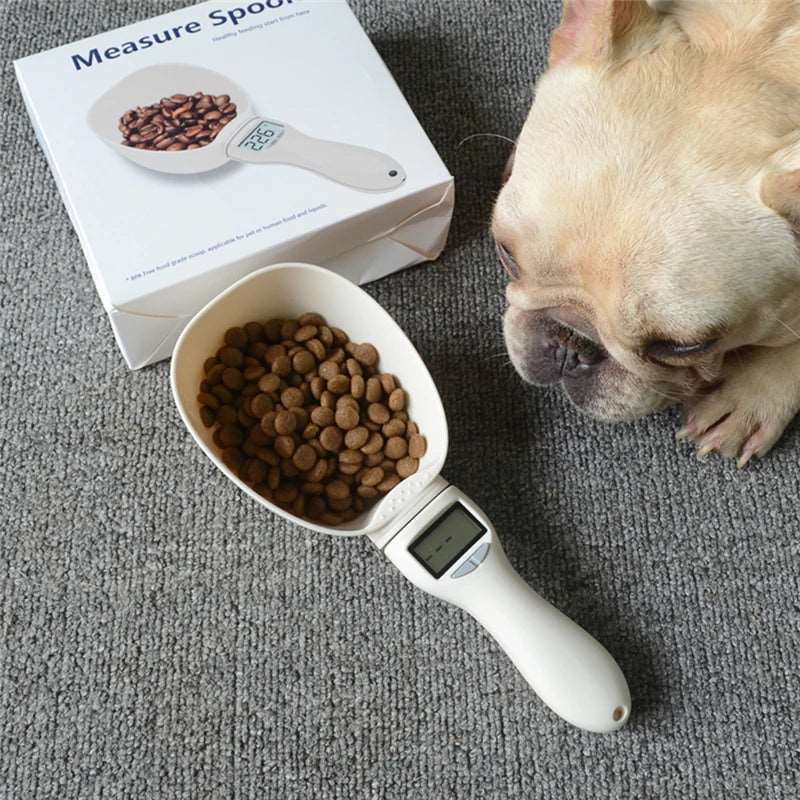 Cuillère balance électronique pour croquettes de chien