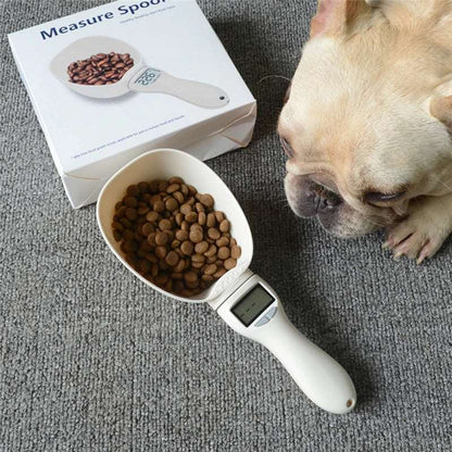 Cuillère balance électronique pour croquettes de chien