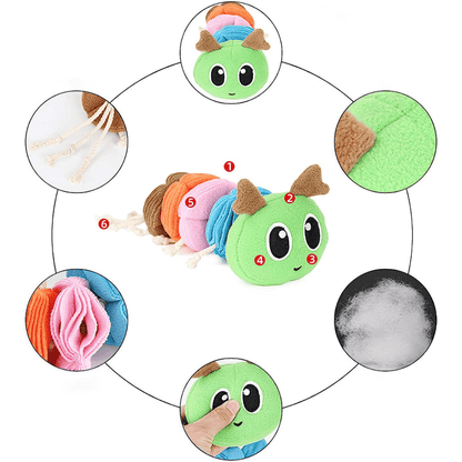 Différents éléments du jouet de fouille pour chien