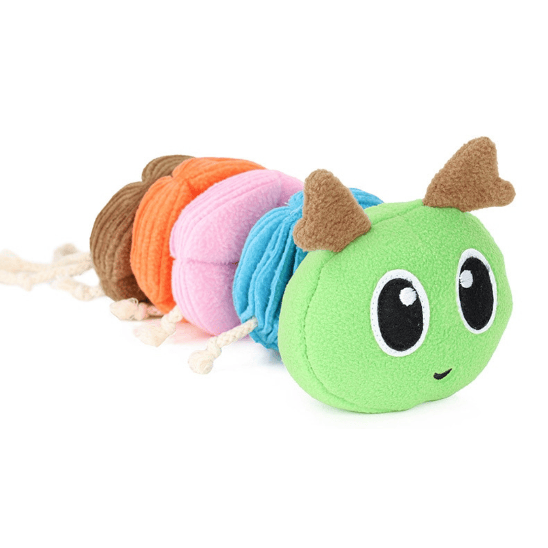 Jouet de fouille pour chien en forme de chenille