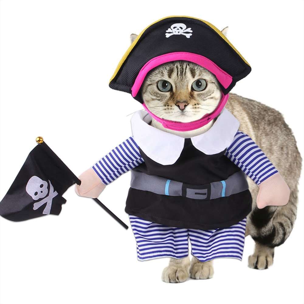 Déguisement pirates pour chat et chien