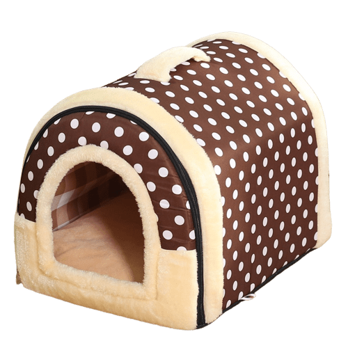 Niche d'intérieur pliable pois pour chat et chien