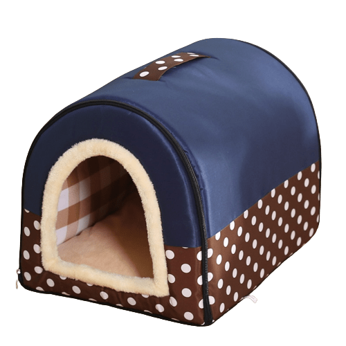 Niche d'intérieur pliable pois (2) pour chat et chien
