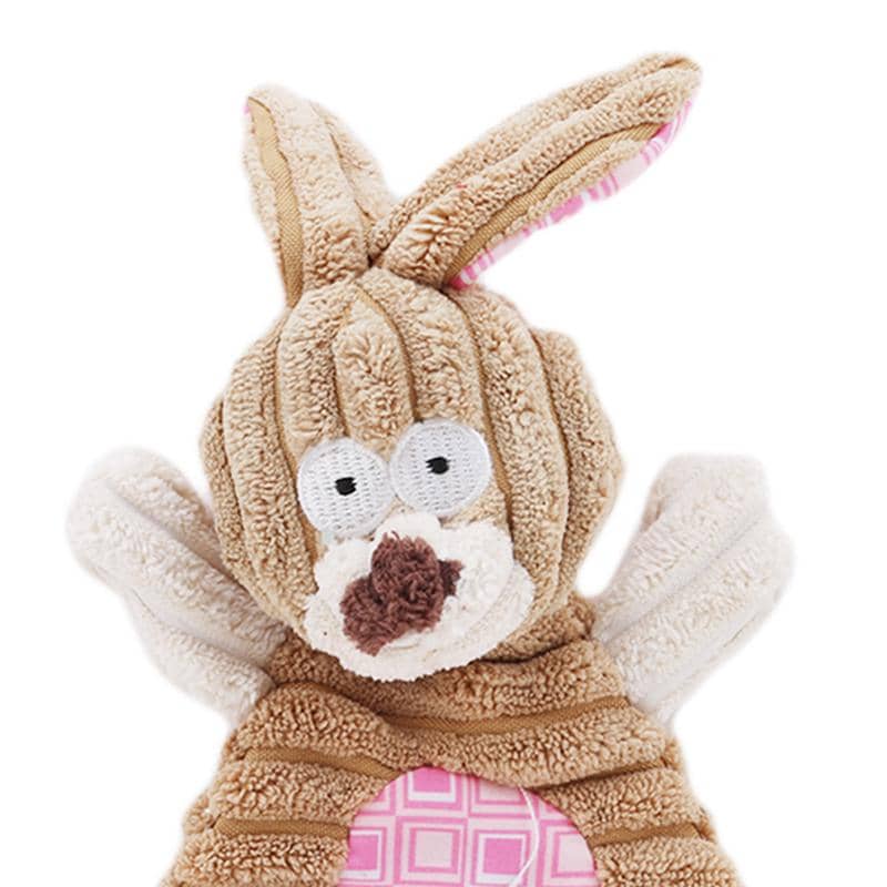 Peluche en forme de lapin pour chien