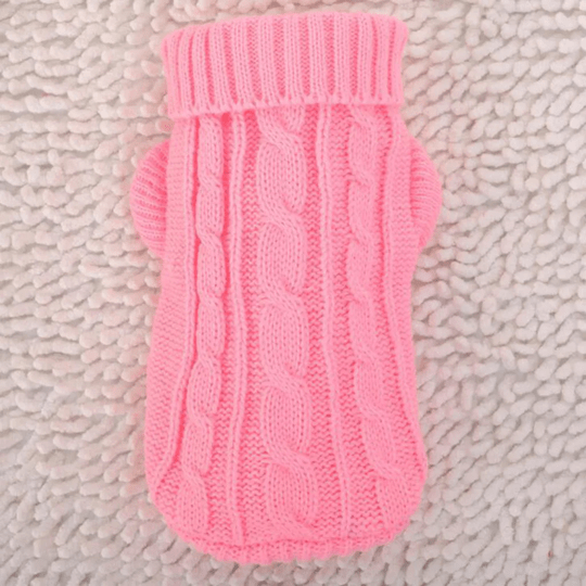 Pull tricoté pour chien et chat facile à entretenir
