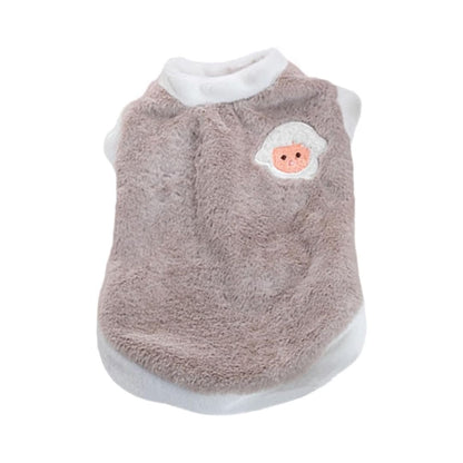 Pull doux et chaud gris pour chat