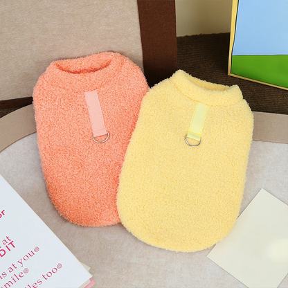 Pull d'hiver pour petit chien - gamme orange et jaune