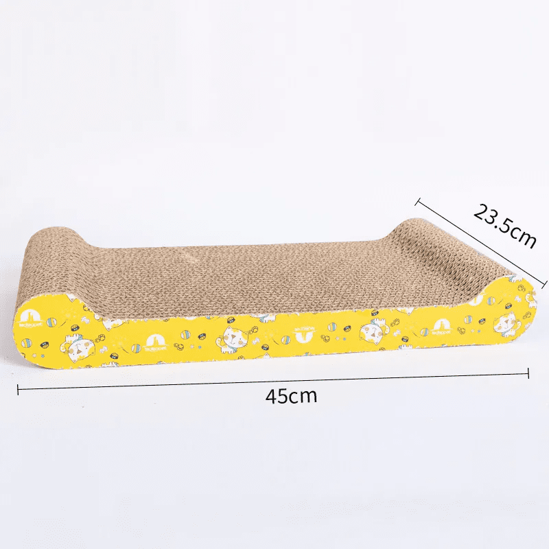 Dimensions de notre griffoir horizontal pour chat - Rebord