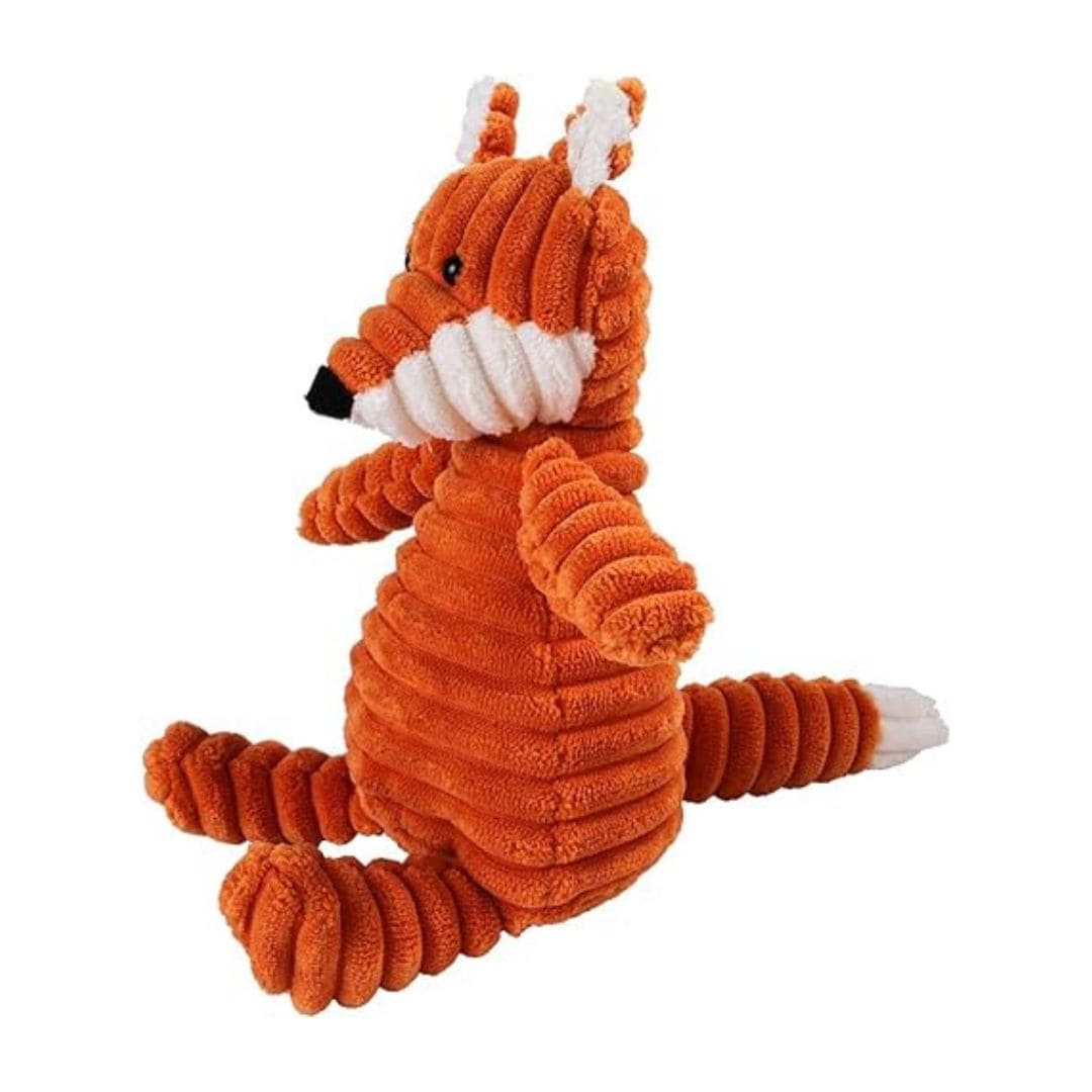 Peluche côtelée renard