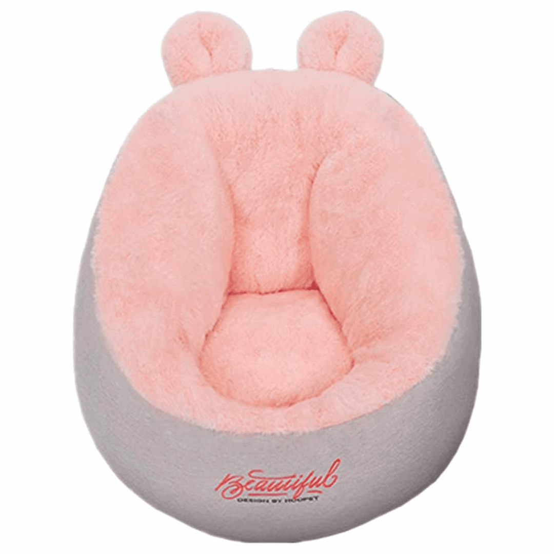 Lit douillet rose en coton pour chat