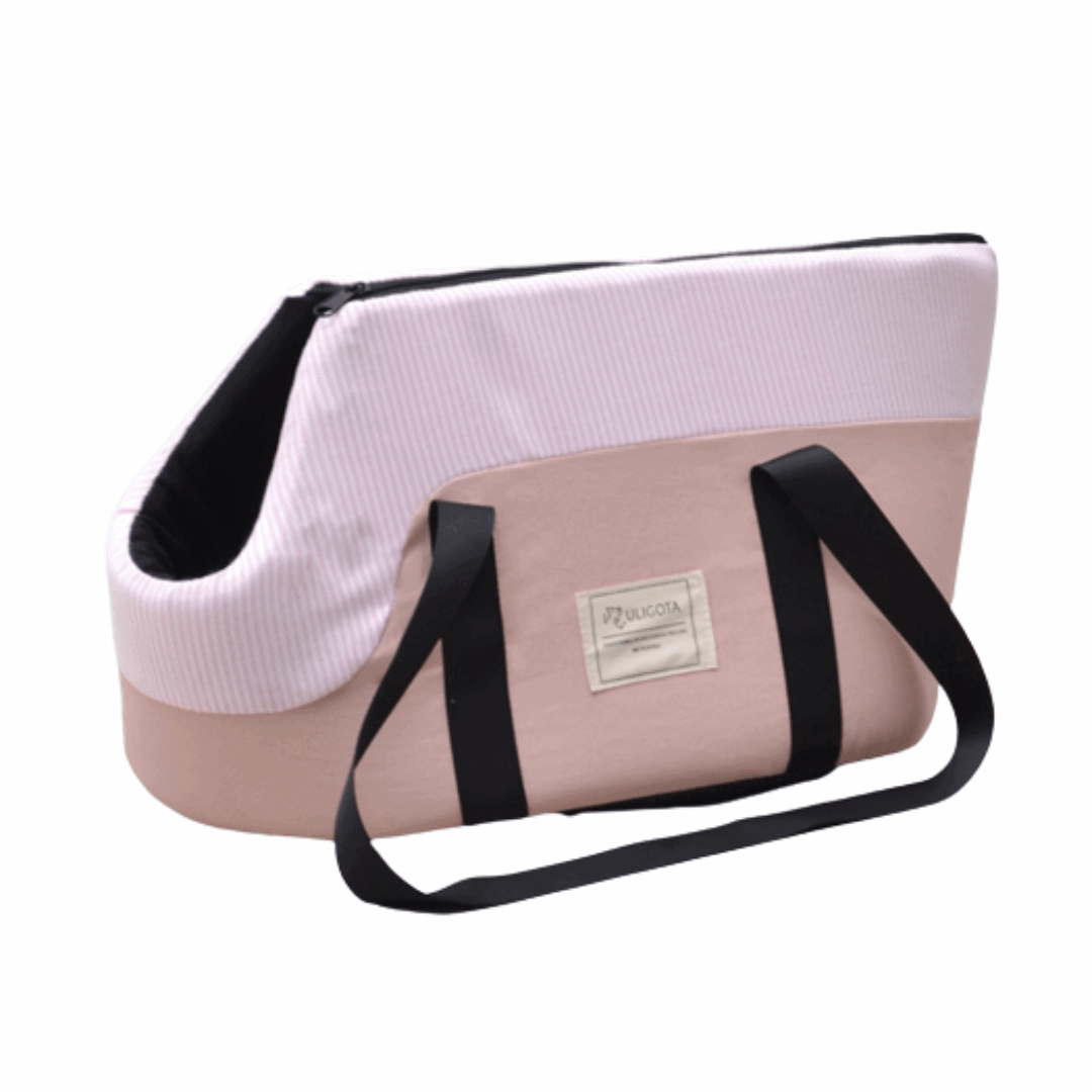 Sac d'épaule rose pour animaux