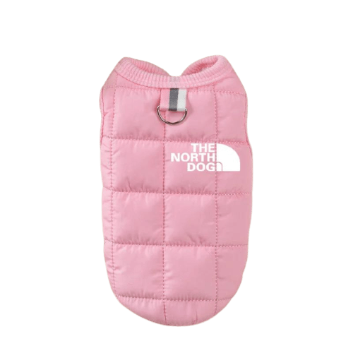 Doudoune rose  pour chien