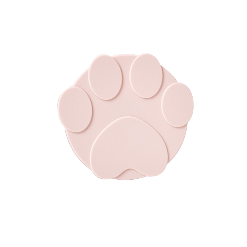 Couvercle rose de boîte de conserve en silicone pour animaux
