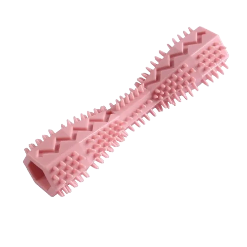 bâton à mâcher rose pour chien
