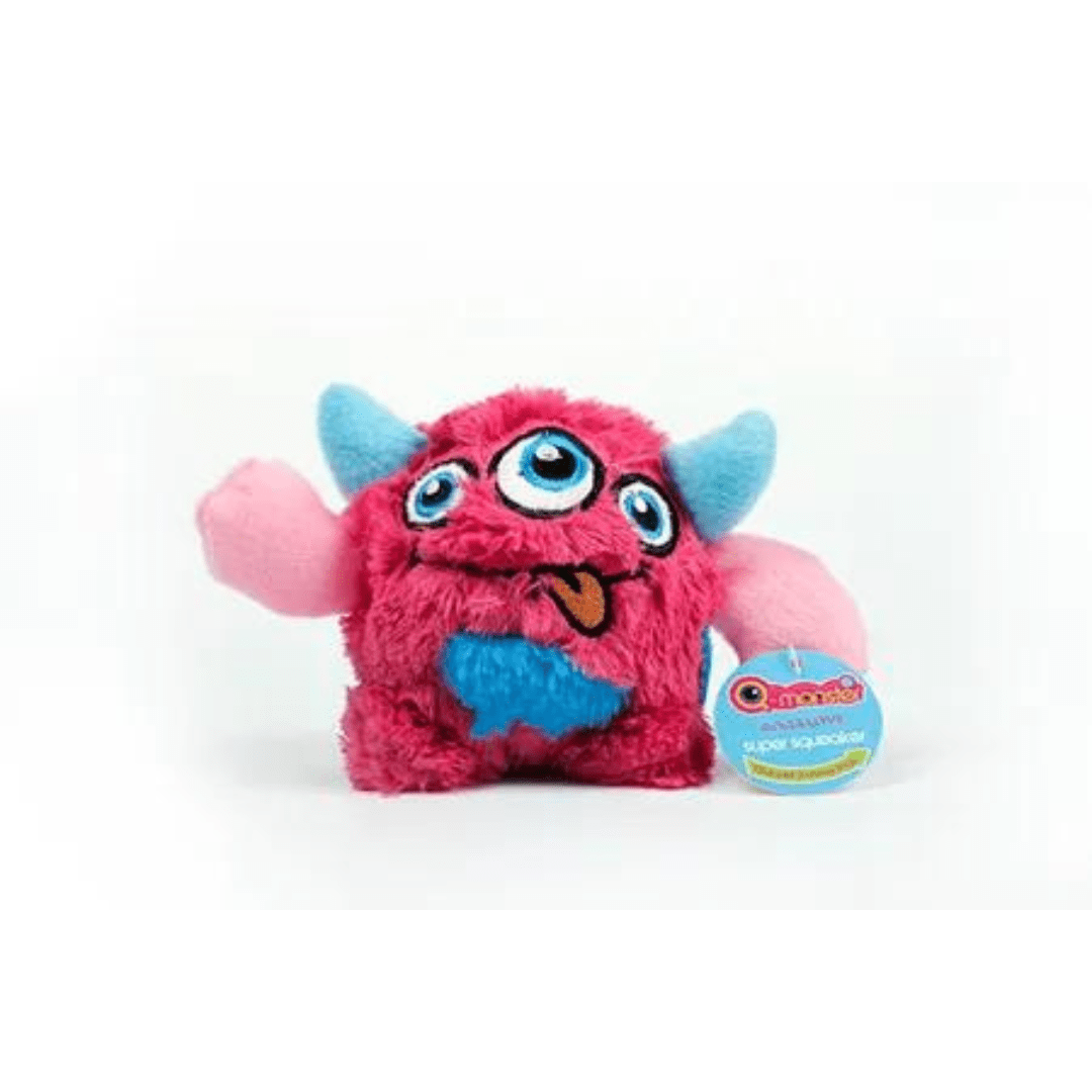 Peluche pour chien - Monstre interactif rose