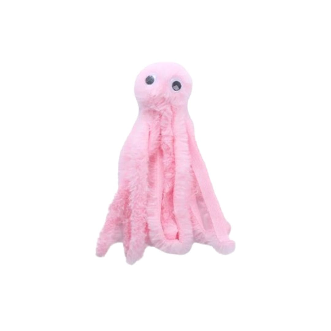 Jouet peluche pieuvre pour chat - Rose