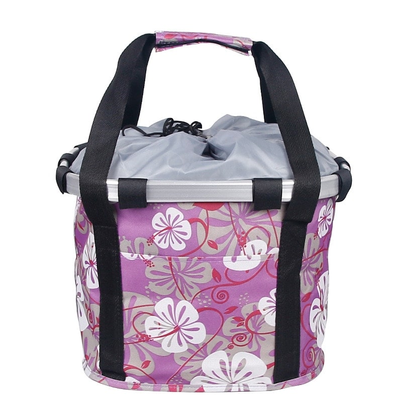 Panier de vélo pour chien - rose