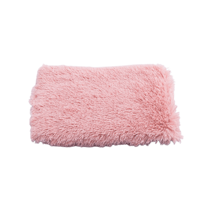 Tapis moelleux rose de couchage pour animaux