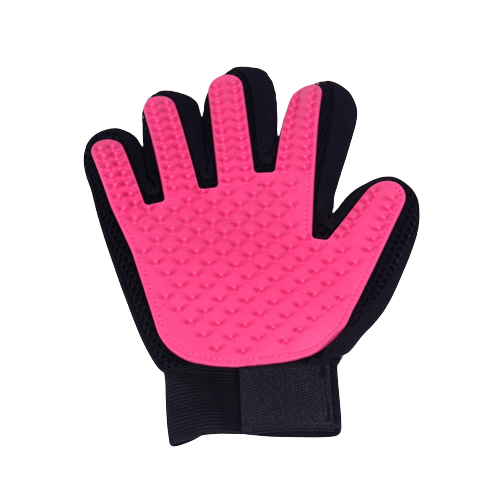 Gant de brossage rose main droite
