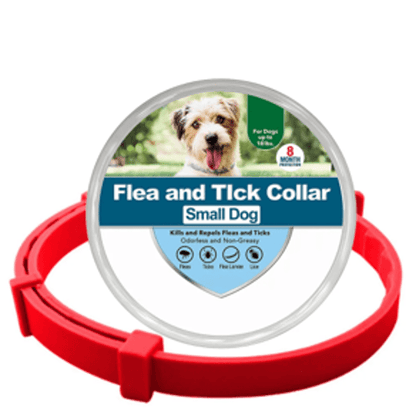 Collier anti-puces et anti-tiques rouge S pour chien