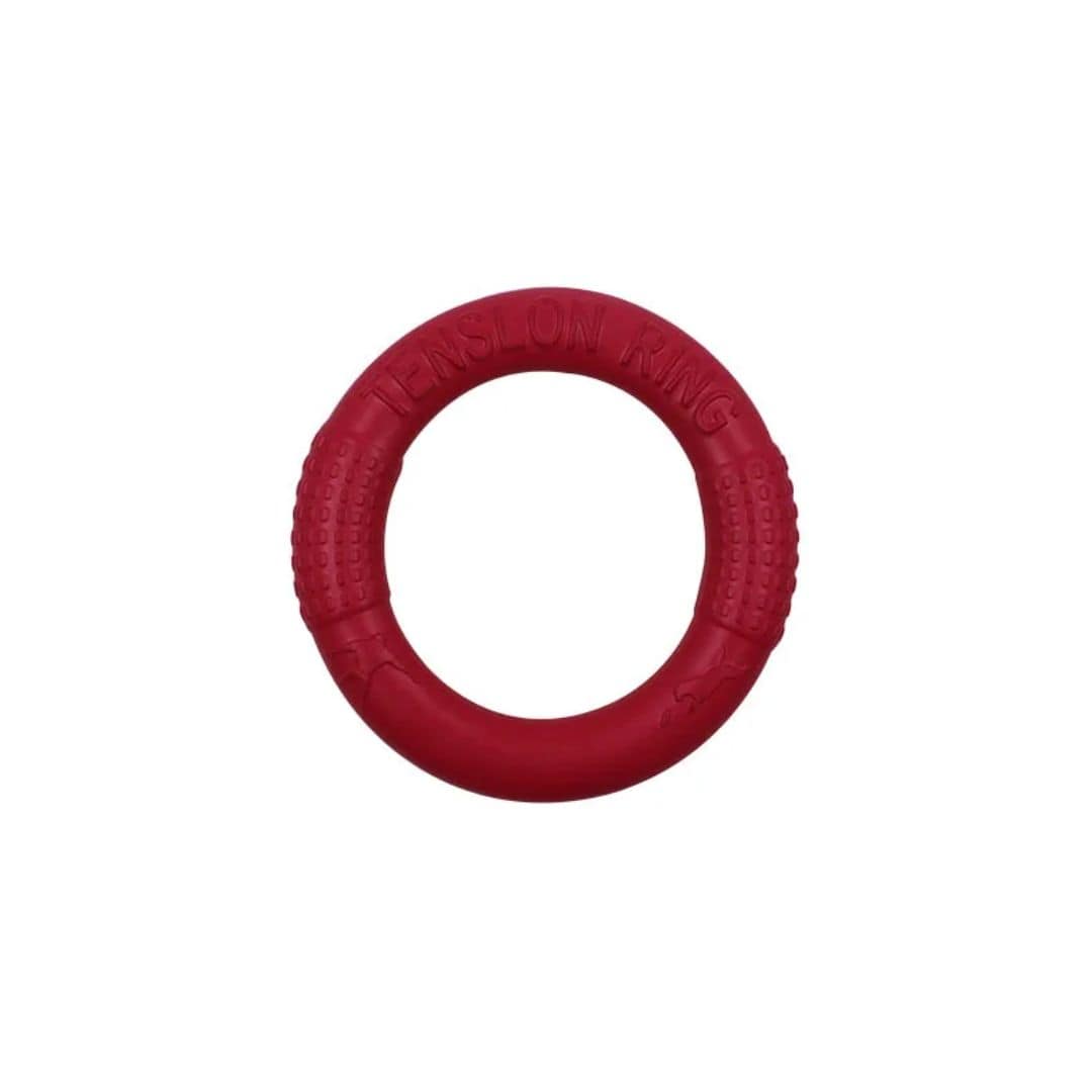 grand anneau rouge pour chien 