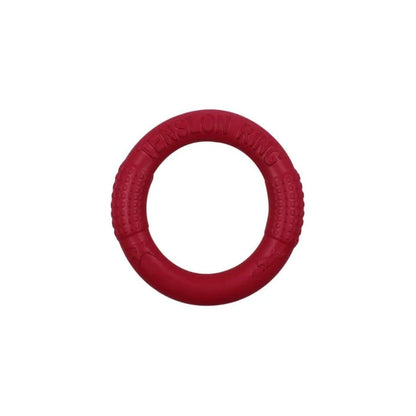 grand anneau rouge pour chien 