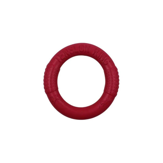 grand anneau rouge pour chien 