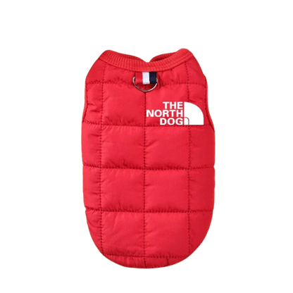 Doudoune rouge pour chien