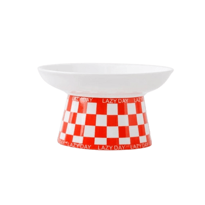 Gamelle céramique design pour chat - Rouge Moyen