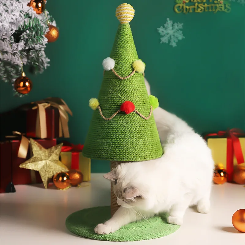 Griffoir sapin de Noël pour chat