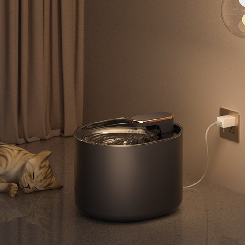 Fontaine à eau design et silencieuse pour chat