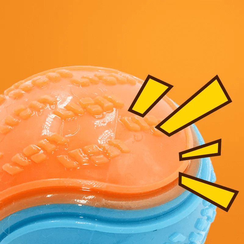 Balle à mâcher interactive pour chien avec fonctionnalité sonore