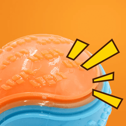 Balle à mâcher interactive pour chien avec fonctionnalité sonore