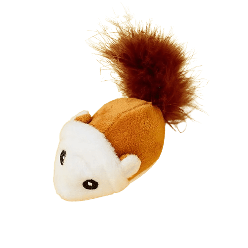 Jouet souris jaune interactive pour chat