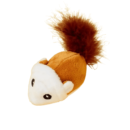 Jouet souris jaune interactive pour chat