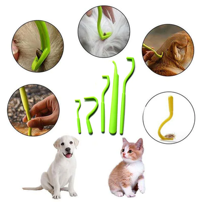 Présentation de notre pince à tiques en plastique pour chien et chat
