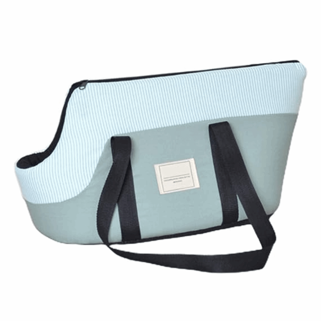 Sac d'épaule bleu pour animaux