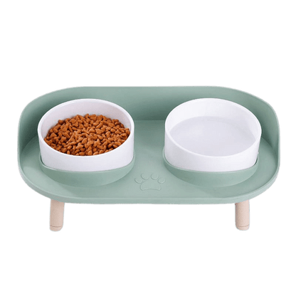 Mangeoire design vert pour animaux