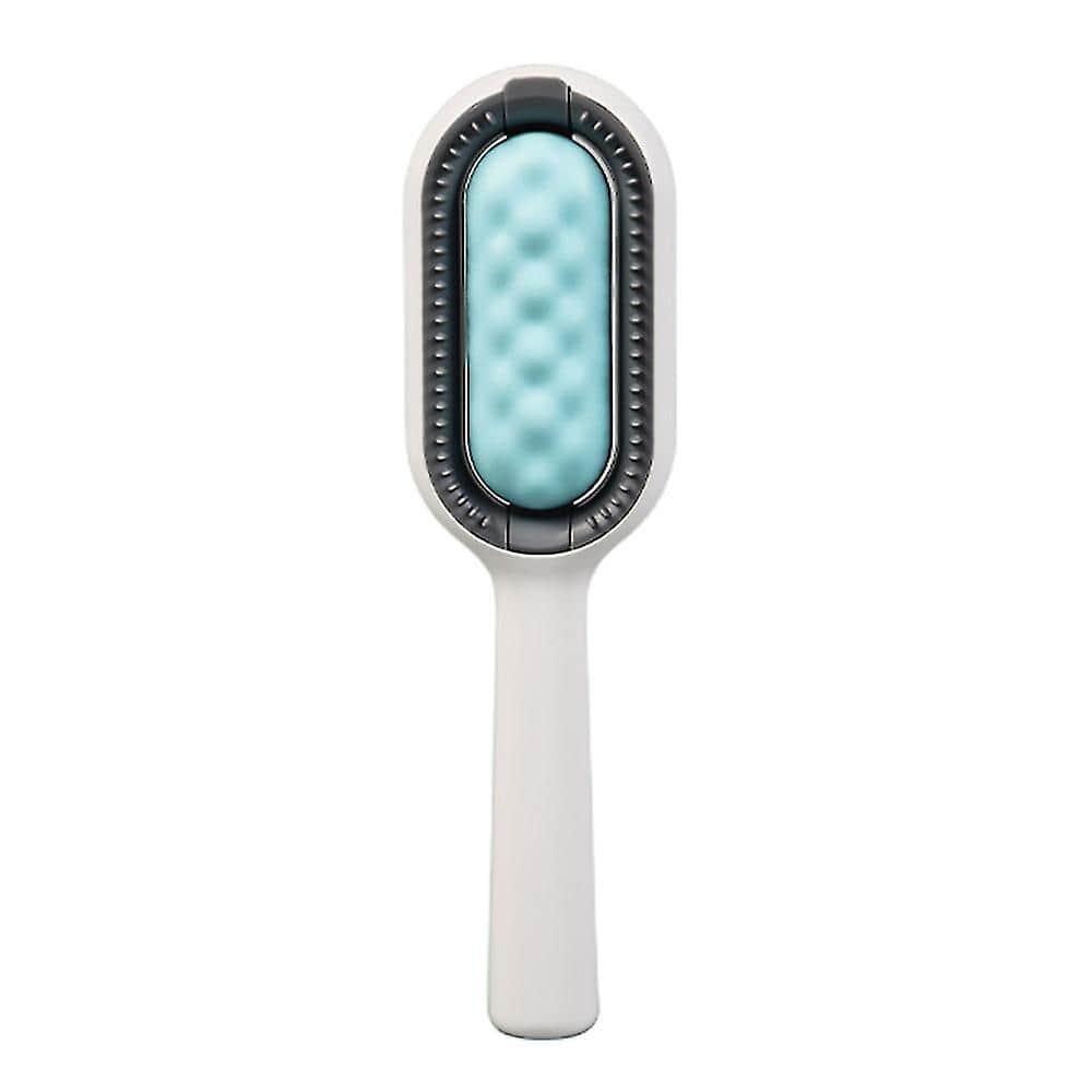 Brosse de toilettage verte double face pour animaux de compagnie