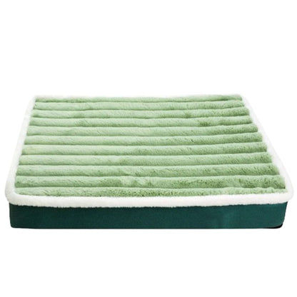 Lit rembourré vert pour chien