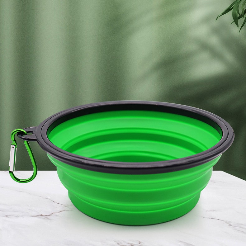 gamelle de voyage en silicone pour animaux