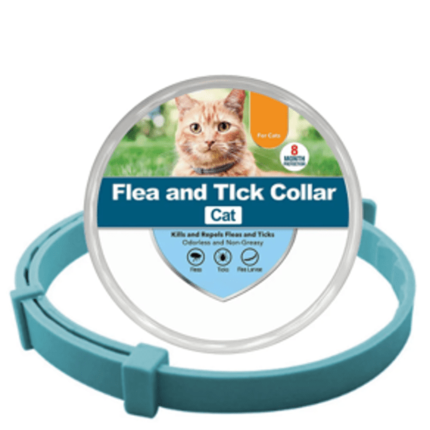 Collier anti-puces et anti-tiques vert pour chat