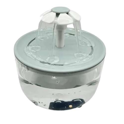 O'Fleur™ : Fontaine à eau pour chat - Fleur transparent