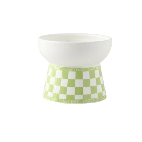 Gamelle céramique design pour chat - Vert Petit