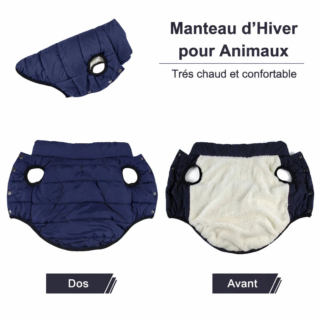 Veste doublée très chaude et confortable pour petits chiens