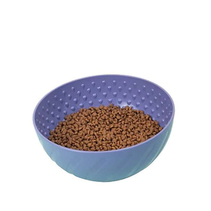 Bol à lécher violet pour chien