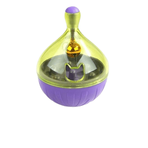 Toupie interactive violette distributeur de croquettes pour animaux