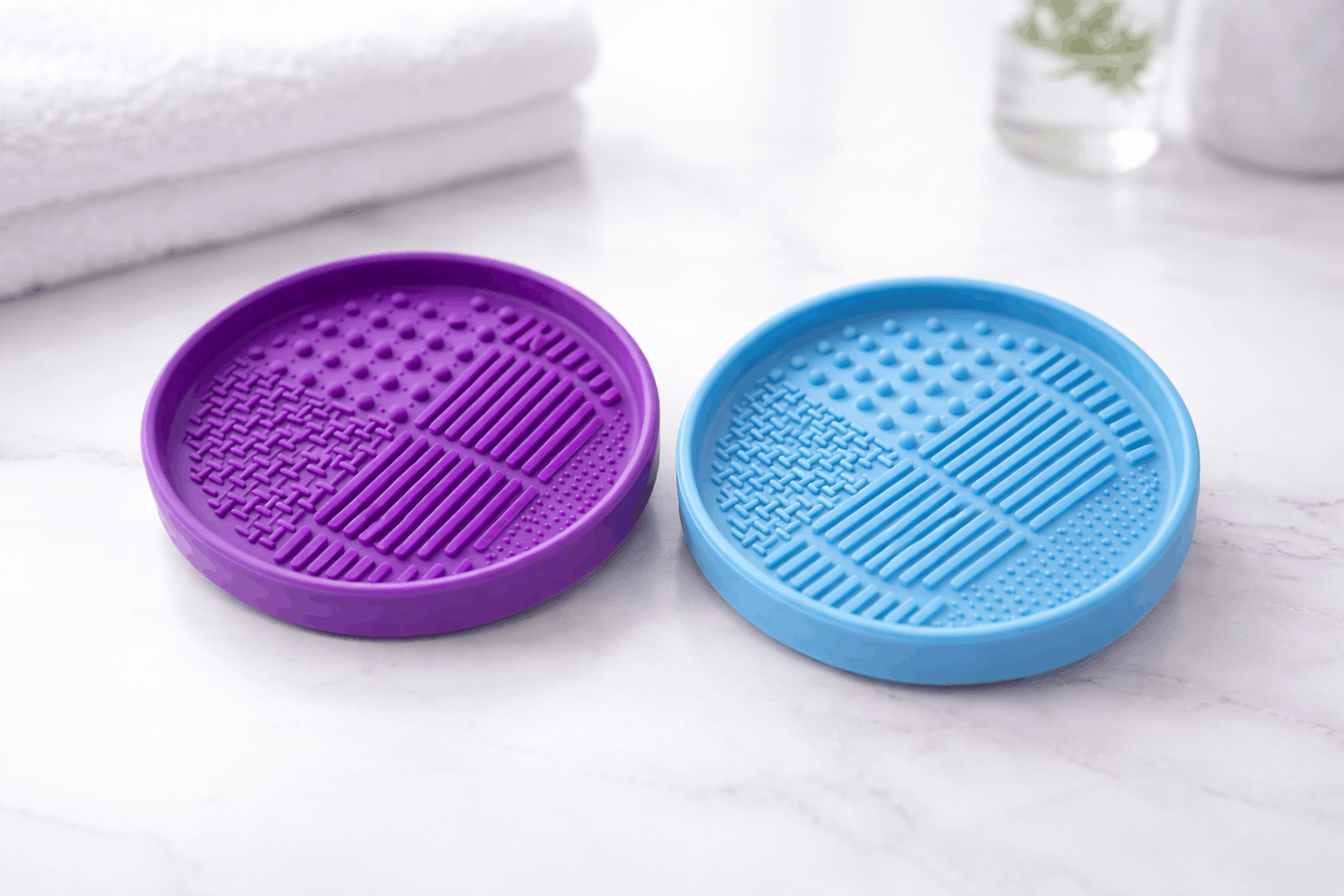 petites gamellse anti-glouton violette et bleue