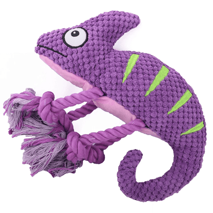 Jouet Caméléon violet pour chien